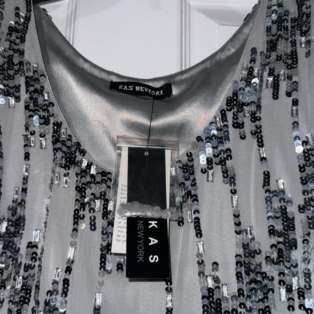 BRAND NEW SEQUIN BLOUSE SIZE LARGE PERFECT FOR HOLIDAYS & PARTIES - Picture 3 of 5